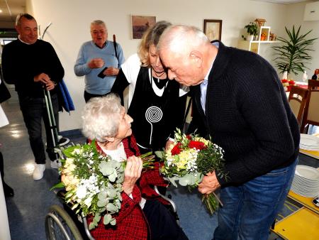 Čestitke je slavljenki izrekel tudi cerkljanski župan Franc Čebulj in ji zaželel predvsem zdravja
